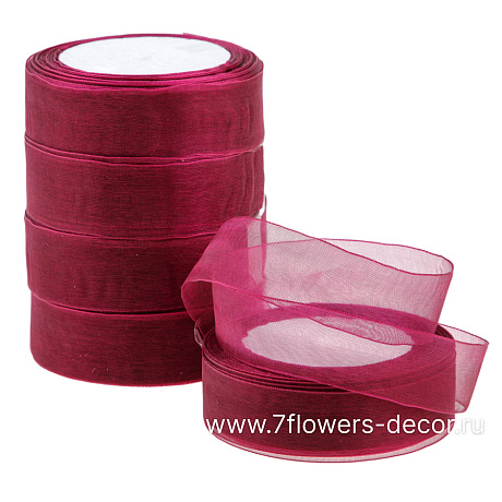 Лента органза, 25 ммx25 ярд - фото 1