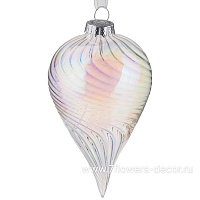 Елочная игрушка "Капля" (стекло), 7xH11 см - фото 1