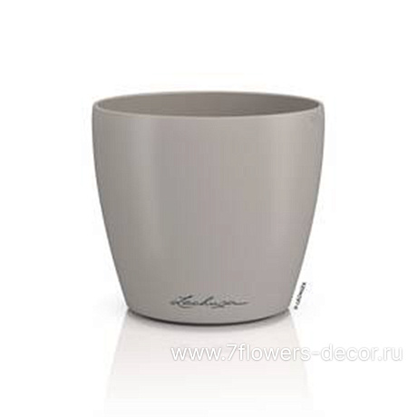 Кашпо Lechuza Classico Color Deco 12 sand brown (пластик), D13xH12 см - фото 1