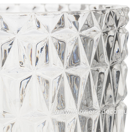 Ваза Crystal (стекло), D10,5xH18 см - фото 2