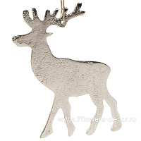Елочная игрушка "Олень" (металл), 12xH14 см - фото 1