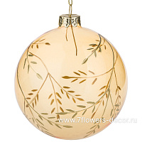 Елочная игрушка "Шар" (стекло), D10 см - фото 1