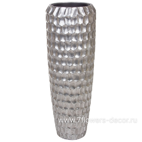 Кашпо Nobilis Marco Pa-alu Cells Vase (полистоун), D34хH97 см, с тех.горшком - фото 1