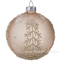 Елочная игрушка "Шар" (стекло), D8 см - фото 1