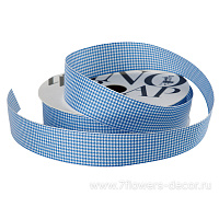 Лента декоративная "Модная клетка", 25 ммx20 ярд - фото 1