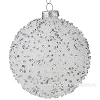 Елочная игрушка "Шар" (стекло), D10 см - фото 1