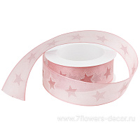 Лента декоративная "Звезда", 40 ммх20 м - фото 1