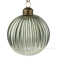 Елочная игрушка "Шар" (стекло), D8 см - фото 1