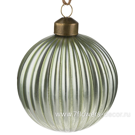 Елочная игрушка Шар (стекло), D8 см - фото 1