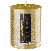 Свеча цилиндр "Блеск" (парафин), D6,3хН7,5 см - фото 1