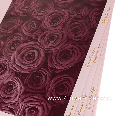 Набор дизайнерской бумаги Цветы 80г/м2, 57х50 см (10шт) - фото 1
