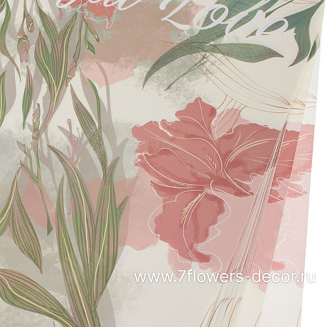 Набор дизайнерской бумаги Цветы, 50x58 см (20шт) - фото 1