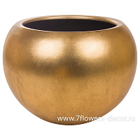 Кашпо Nobilis Marco "Pa-gold Ball" (полистоун), D60хH45 см - фото 1