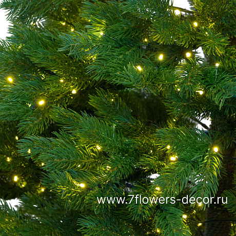 Ель искусственная с лампочками Императрица флеш Elite (ПЭ), D145xH210 см - фото 4