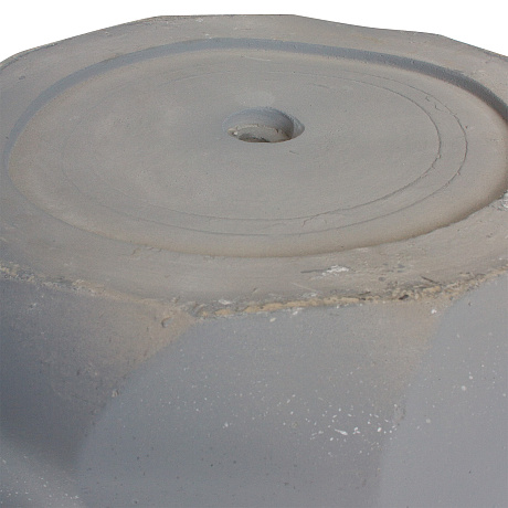 Кашпо Nobilis Marco Scales grey Cylinder (файберклэй), D37хH50 см - фото 4
