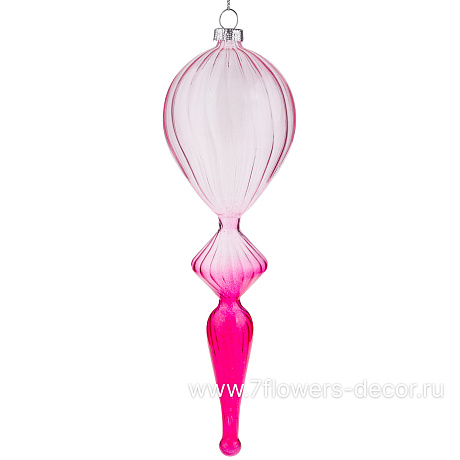 Елочная игрушка Калабаш (стекло), 7xH21,5 см - фото 1