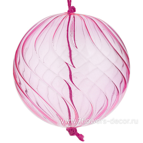 Елочная игрушка Шар (стекло), D10 см - фото 1