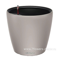 Кашпо Lechuza "Classico LS Complete sand brown" (пластик), D28xH26 см - фото 1