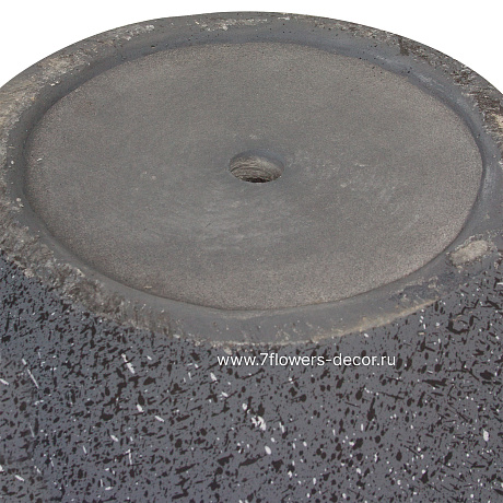 Кашпо Nobilis Marco Granite graphite Round (файберглас), D38хH20 см - фото 4