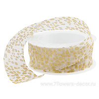 Лента декоративная "Новогодняя", 40 ммx15 м - фото 1