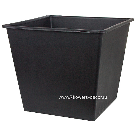 Кашпо полистоун Nobilis Marco Pmlac-black Cube, 20х20хH20 см с тех.горшком - фото 4