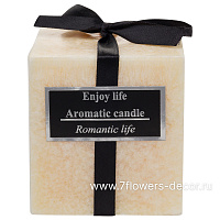 Свеча квадрат (парафин), 7x7xH7,5 см - фото 1