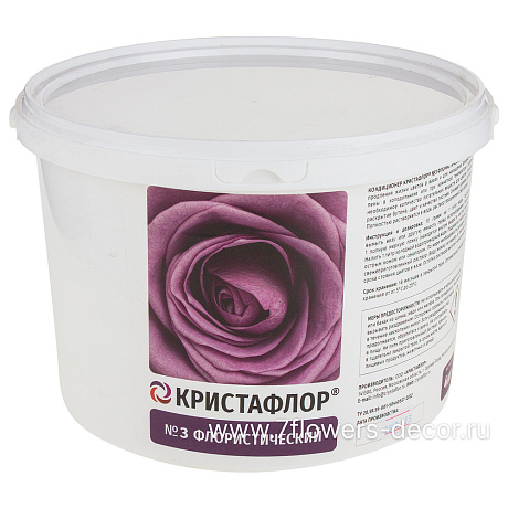 Кондиционер для хранения цветов Флористический №3, 10 г/1 л, 4 кг, Кристафлор - фото 1