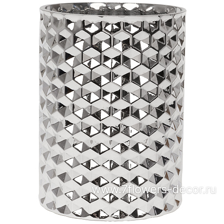 Ваза Hand-Hammered (стекло), D18xH25 см - фото 1