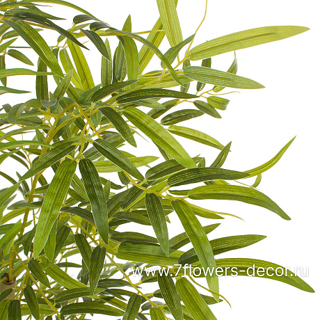 Растение искусственное Бамбук в кашпо, 1215 листьев, H150 см - фото 3