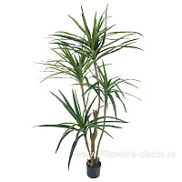 Растение искусственное "Юкка" в кашпо, 4 ветки, 102 листа, H150 см - фото 1