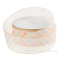 Лента органза "Конфети", 40 ммx10 ярд - фото 1