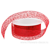 Лента декоративная "Новогодняя", 40 ммx15 м - фото 1