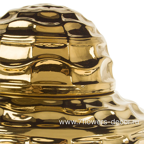 Ваза Шинуазри Gold (керамика), D25xH31 см - фото 2