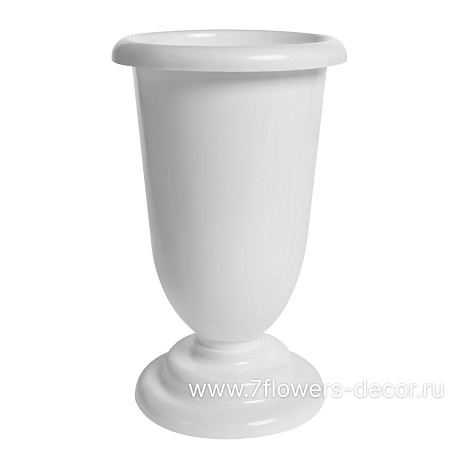 Вазон гладкий (пластик), D14,5xH28 см - фото 1