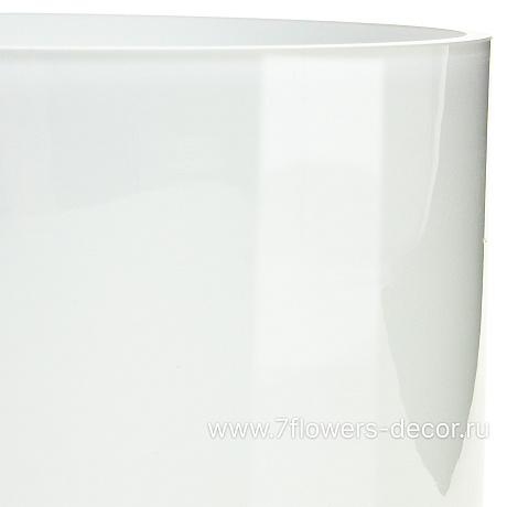 Ваза White (стекло), D17xH10 см - фото 2