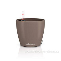 Кашпо Lechuza "Classico Color 12 Complete nutmeg" (пластик), D13xH12 см - фото 1