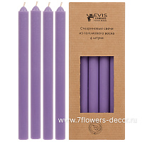 Свеча столовая (стеарин), D2хН26 см, набор (4 шт) - фото 1