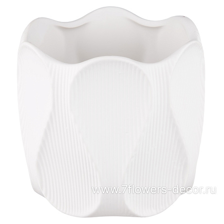 Кашпо Petal (керамика), D13,5xH13 см - фото 1