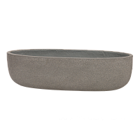 Кашпо Nobilis Marco "Plain Rough-cement Oval" (файкостоун), 75x24xH21 см - фото 1