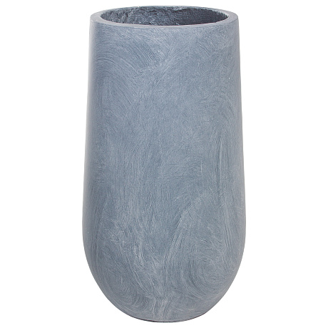 Кашпо Nobilis Marco Stone grey Jar (файберглас), D29хH60 см - фото 1