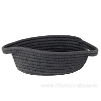 Корзина плетеная (ткань), 24x18xH8 см - фото 1