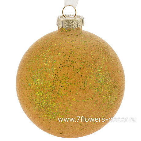 Елочная игрушка Шар (стекло), D8 см - фото 1