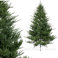 Ель искусственная с лампочками "Лесная Симфония" (ПЭ), D160xH240 см - фото 1