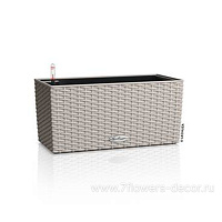 Кашпо Lechuza "Balconera Cottage 40 Complete sand brown" (пластик), 40x19xH19 см - фото 1