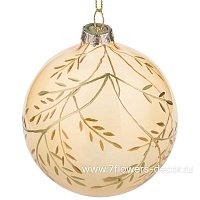 Елочная игрушка "Шар" (стекло), D8 см - фото 1