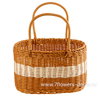 Корзина плетеная (пластик), 30x16xН19 см - фото 1
