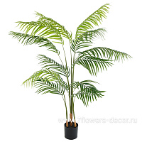 Дерево искусственное в кашпо "Пальма тростниковая", H160 см, 13 веток - фото 1