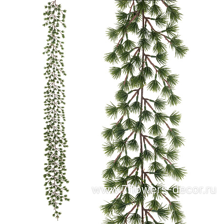 Гирлянда искусственная еловая (ПЭ), 190 см - фото 1