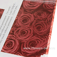 Набор дизайнерской бумаги "Цветы" 80г/м2, 57х50 см (10шт) - фото 1