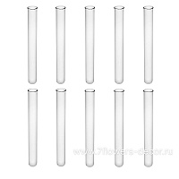 Пробирки (стекло), D1,4хH12 см, набор (10 шт) - фото 1